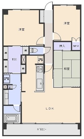 サーパス六供ウエストサイドの物件間取画像